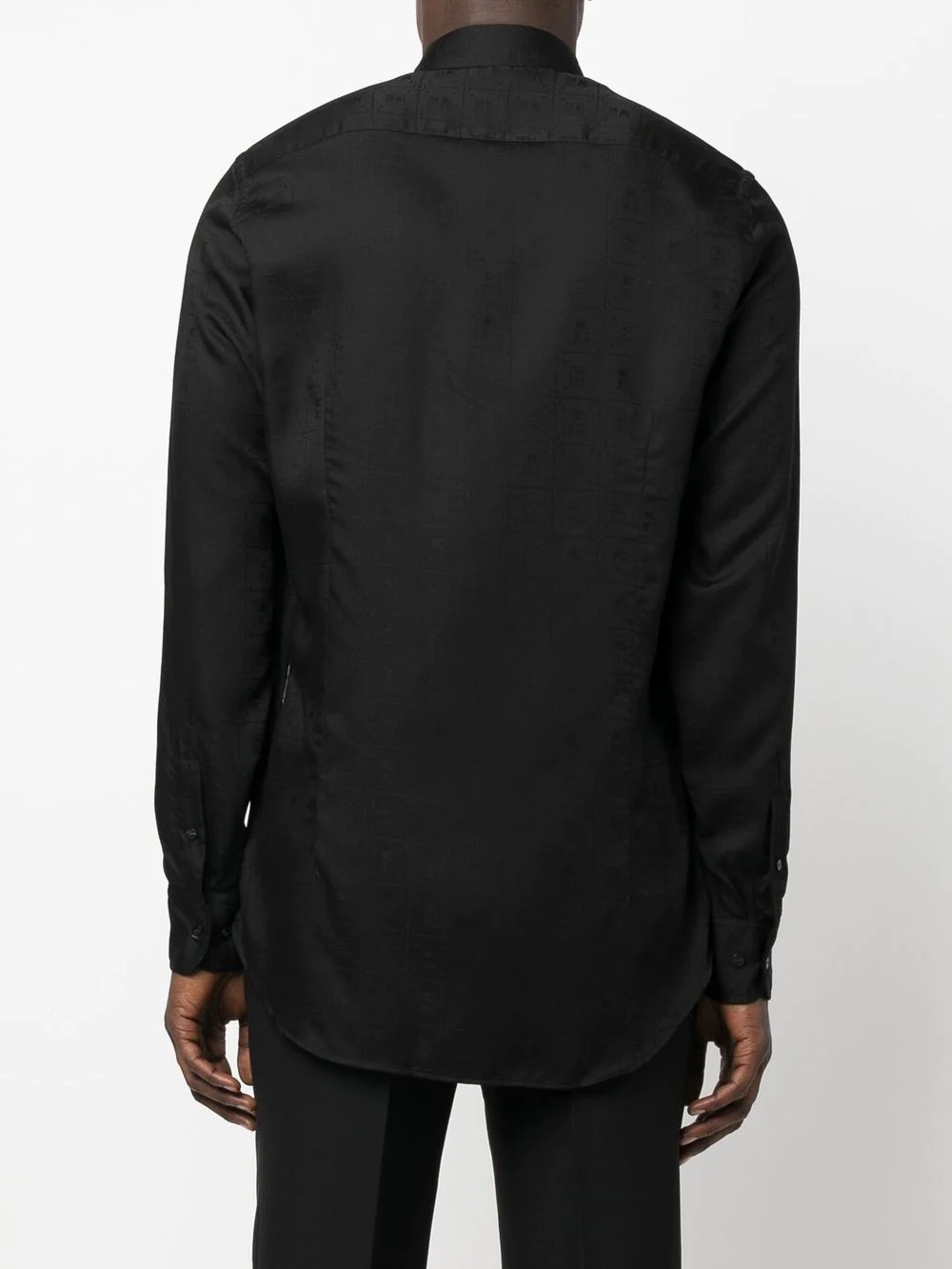 point-collar lyocell shirt - 4