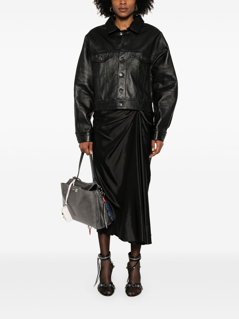 satin midi dress - 2
