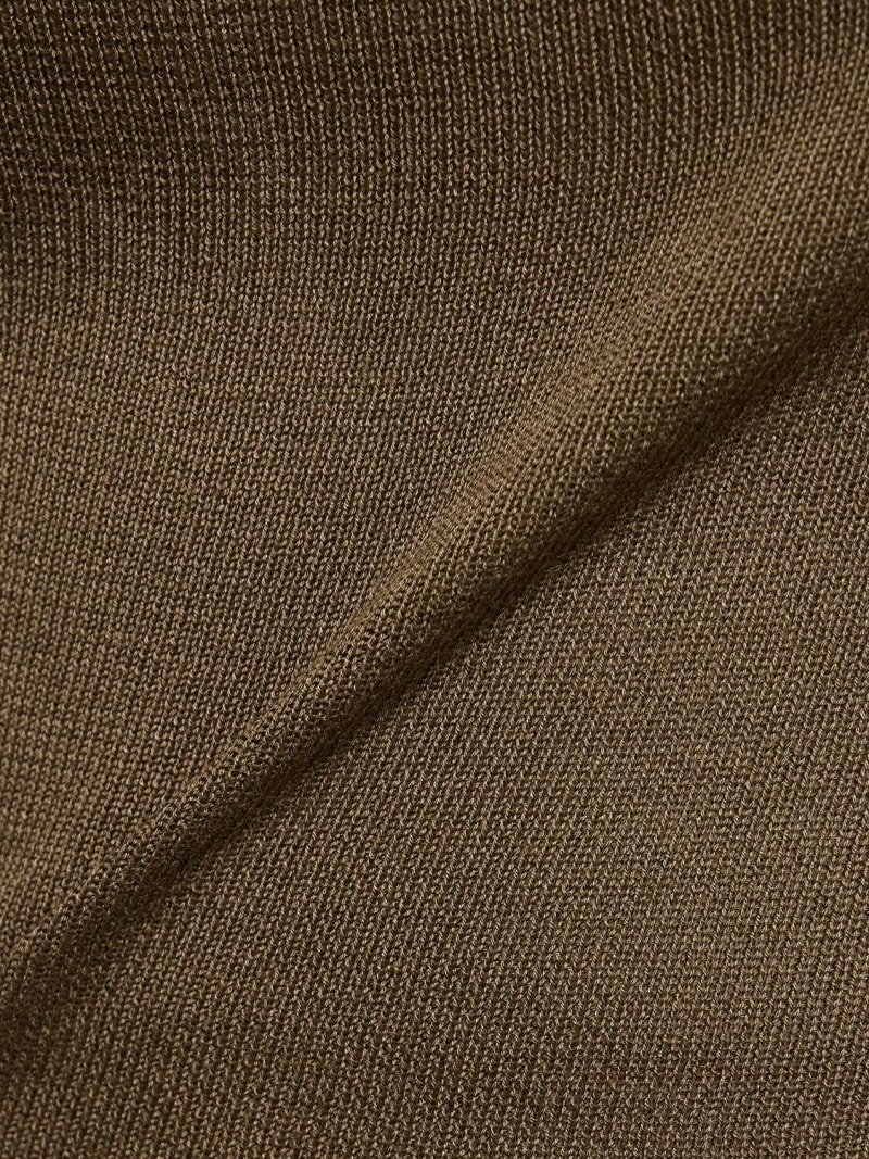 Square neck knit tencel tank top - 4