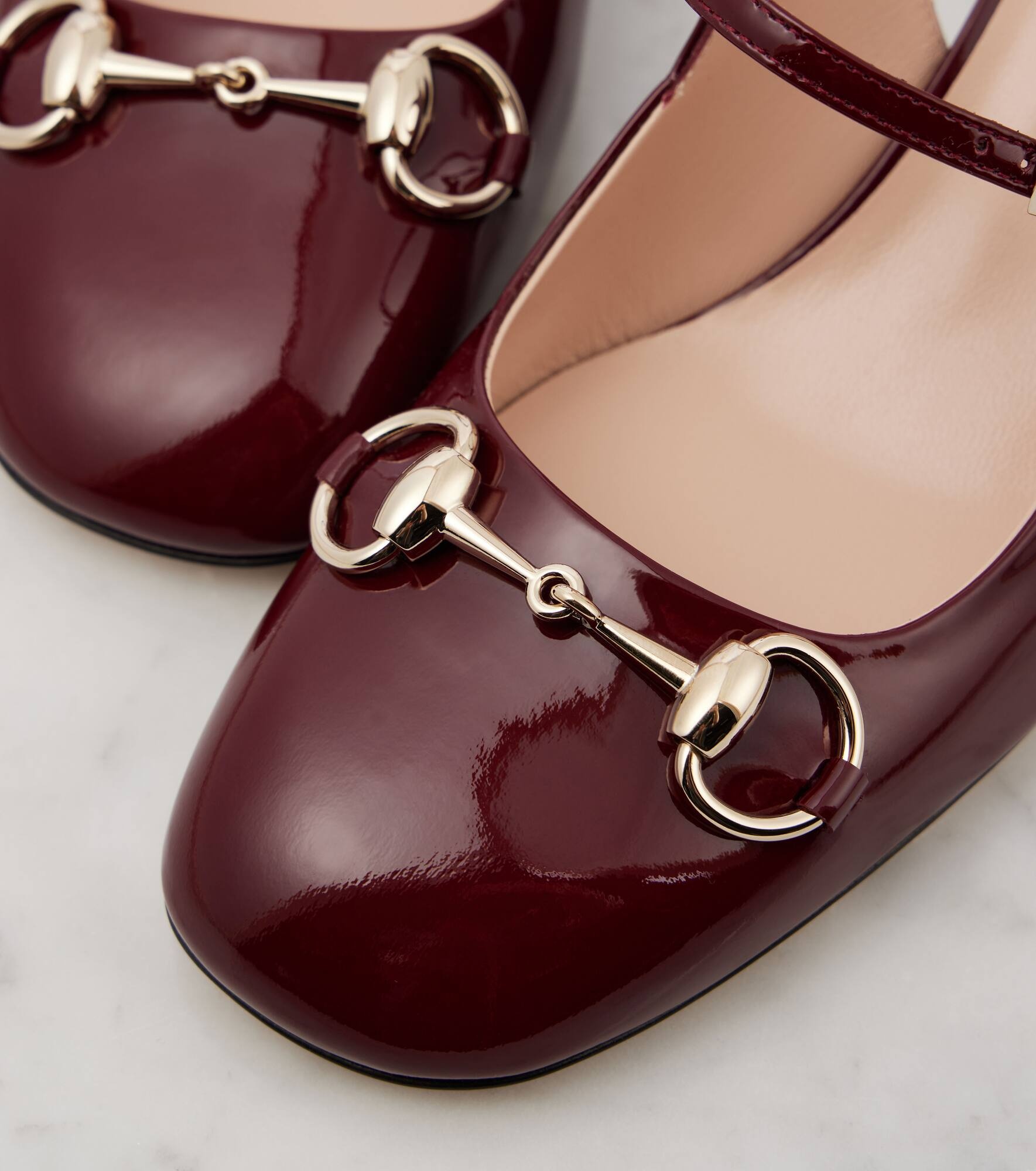 Horsebit patent leather slingback Mary Jane pumps - 5