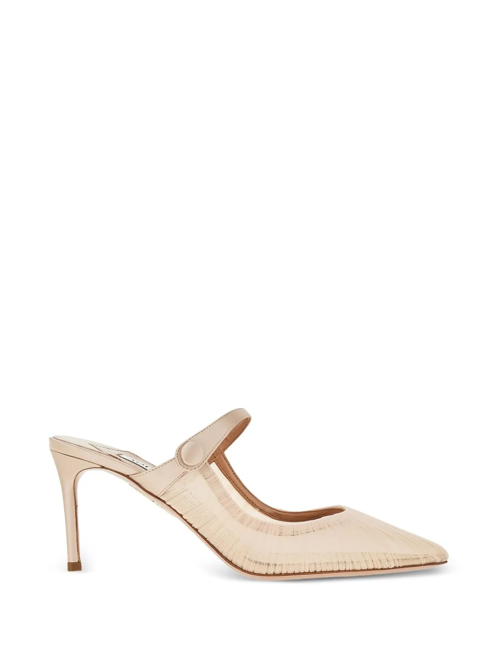 Voil strappy pointed-toe mules - 1