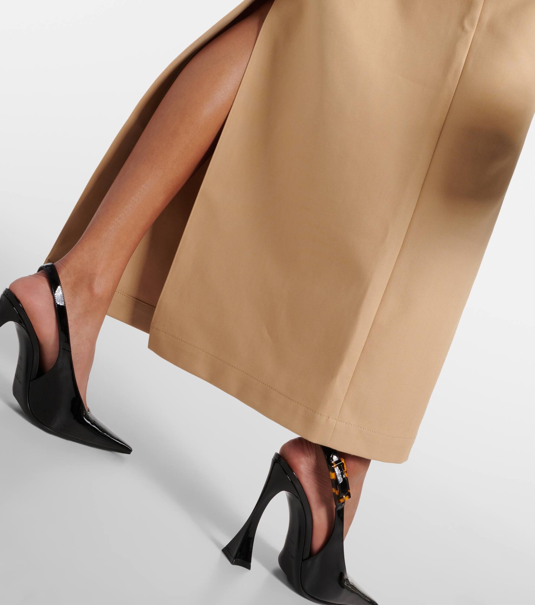 Drill cotton maxi skirt - 5