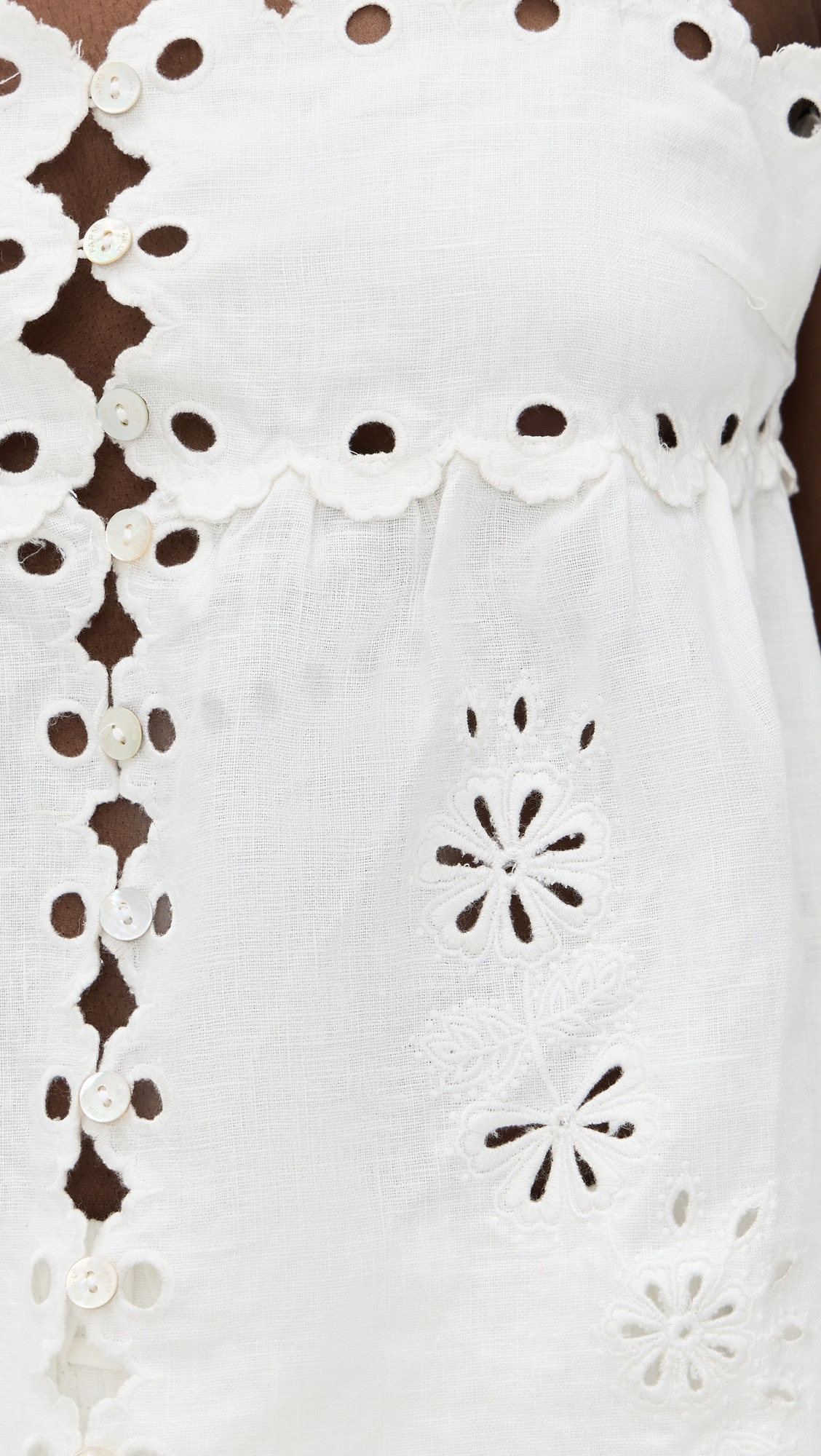 Flowers Richelieu Sleeveless Blouse - 5