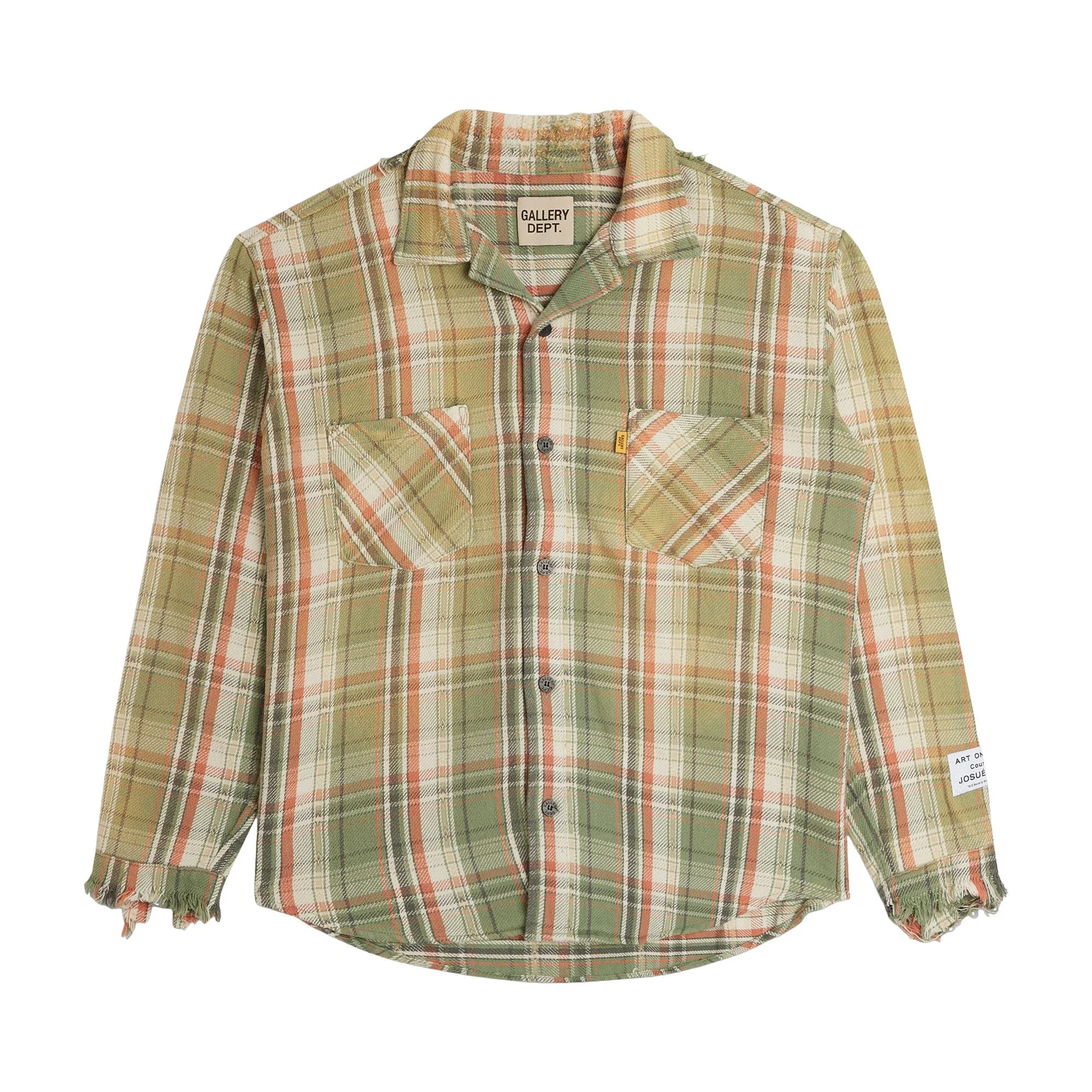 Gallery Dept. Marley Flannel Shirt 'Light Green' - 1