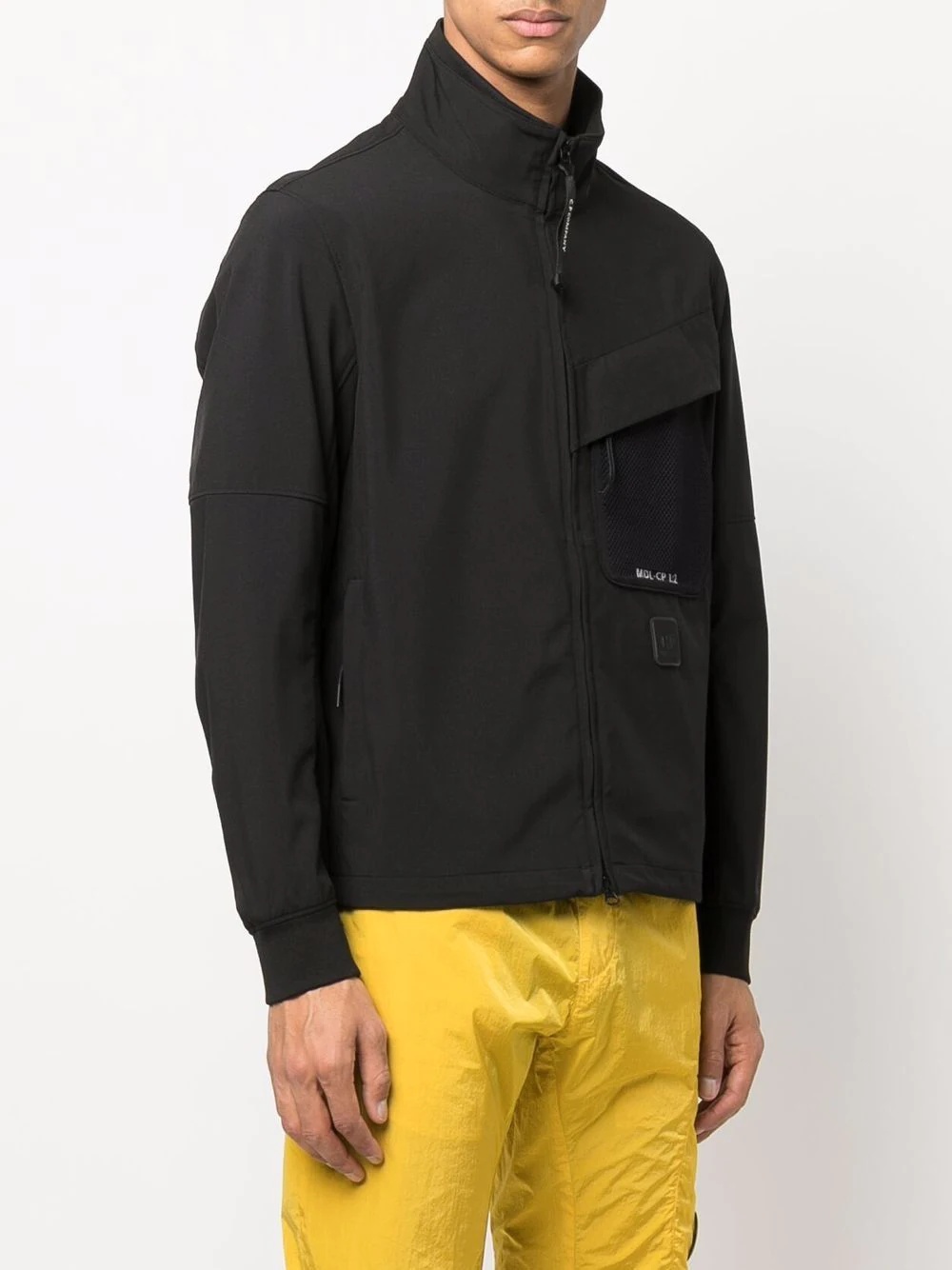 flap-pocket zip-up jacket - 3