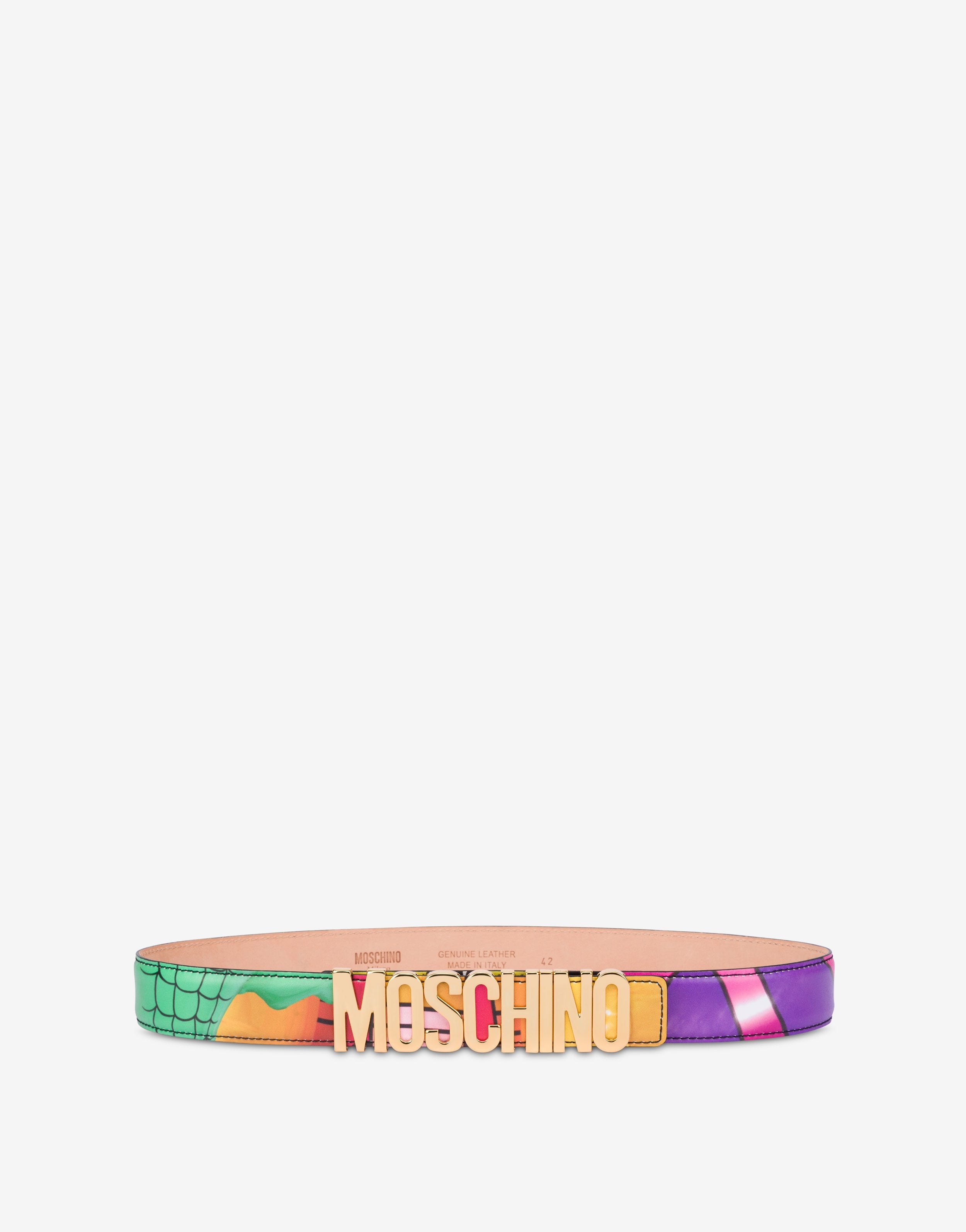 PRINTED CALFSKIN BELT - 1
