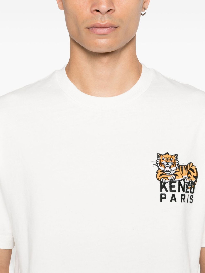 tiger-embroidered T-shirt 4