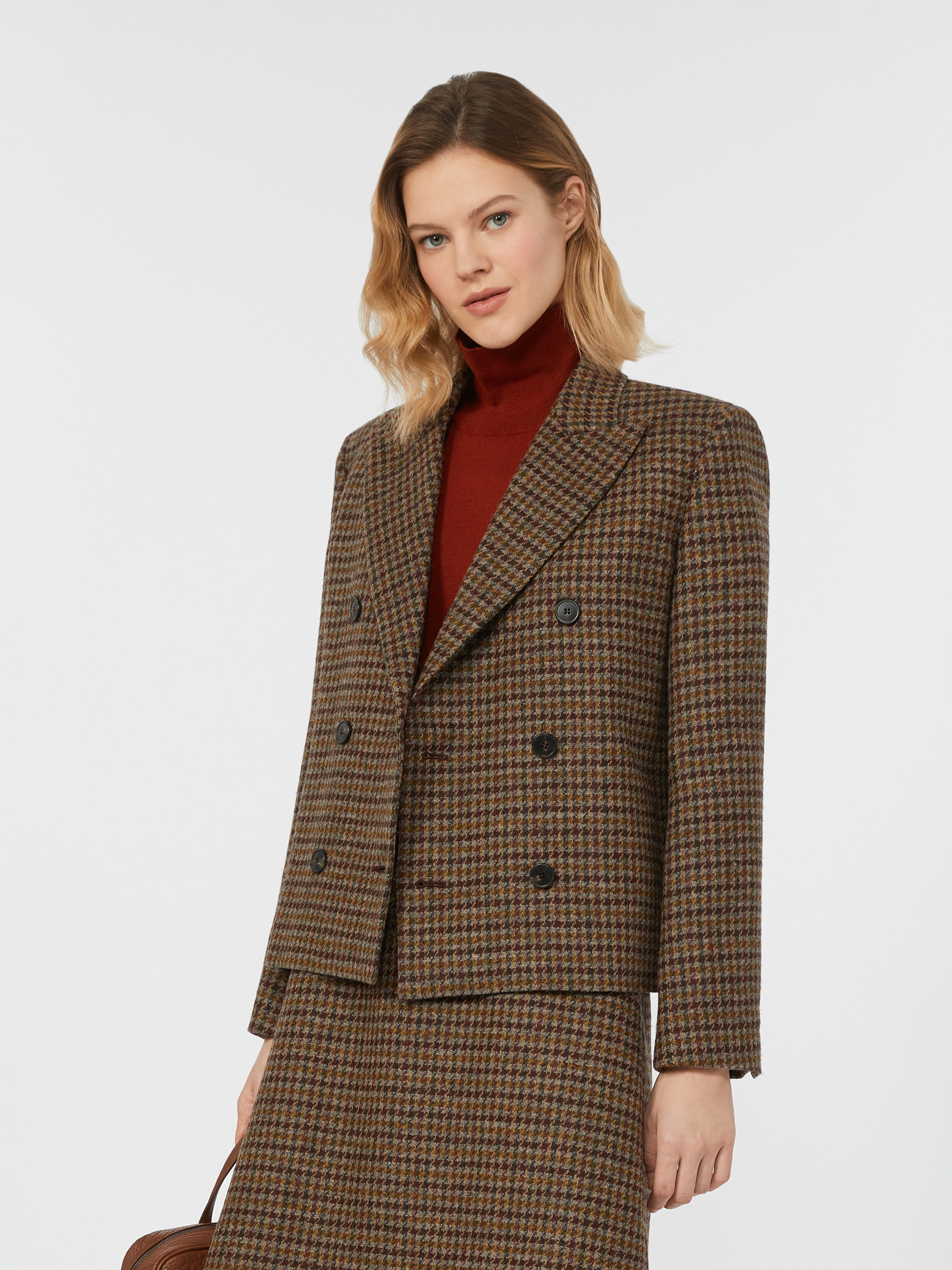 GERUSIA Cropped wool blend blazer - 5