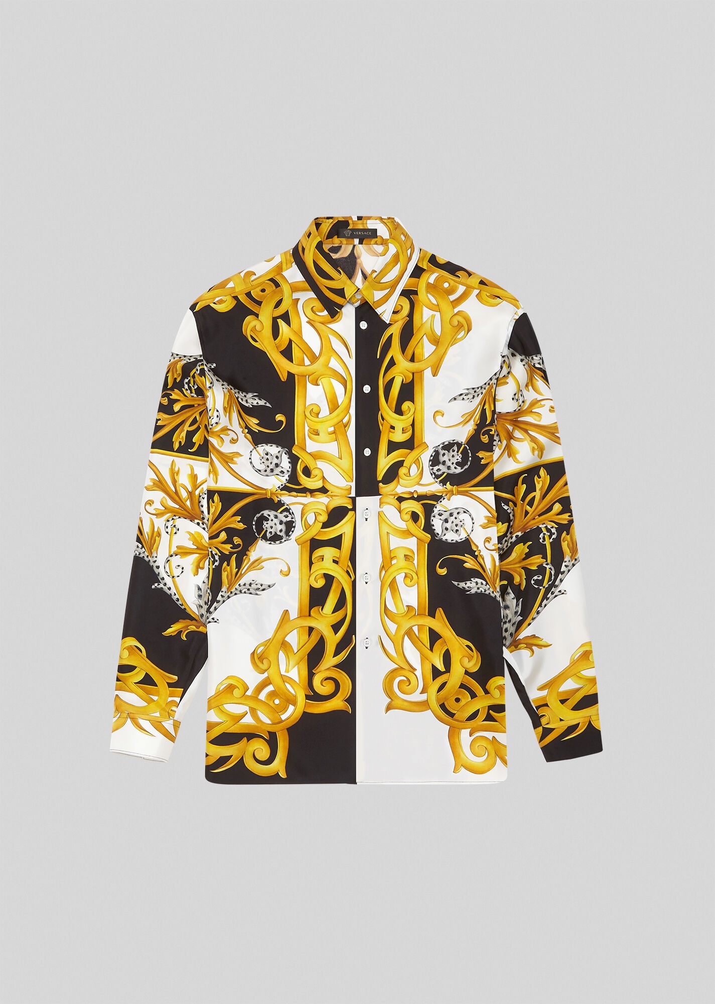 Barocco Acanthus Print Silk Shirt - 1