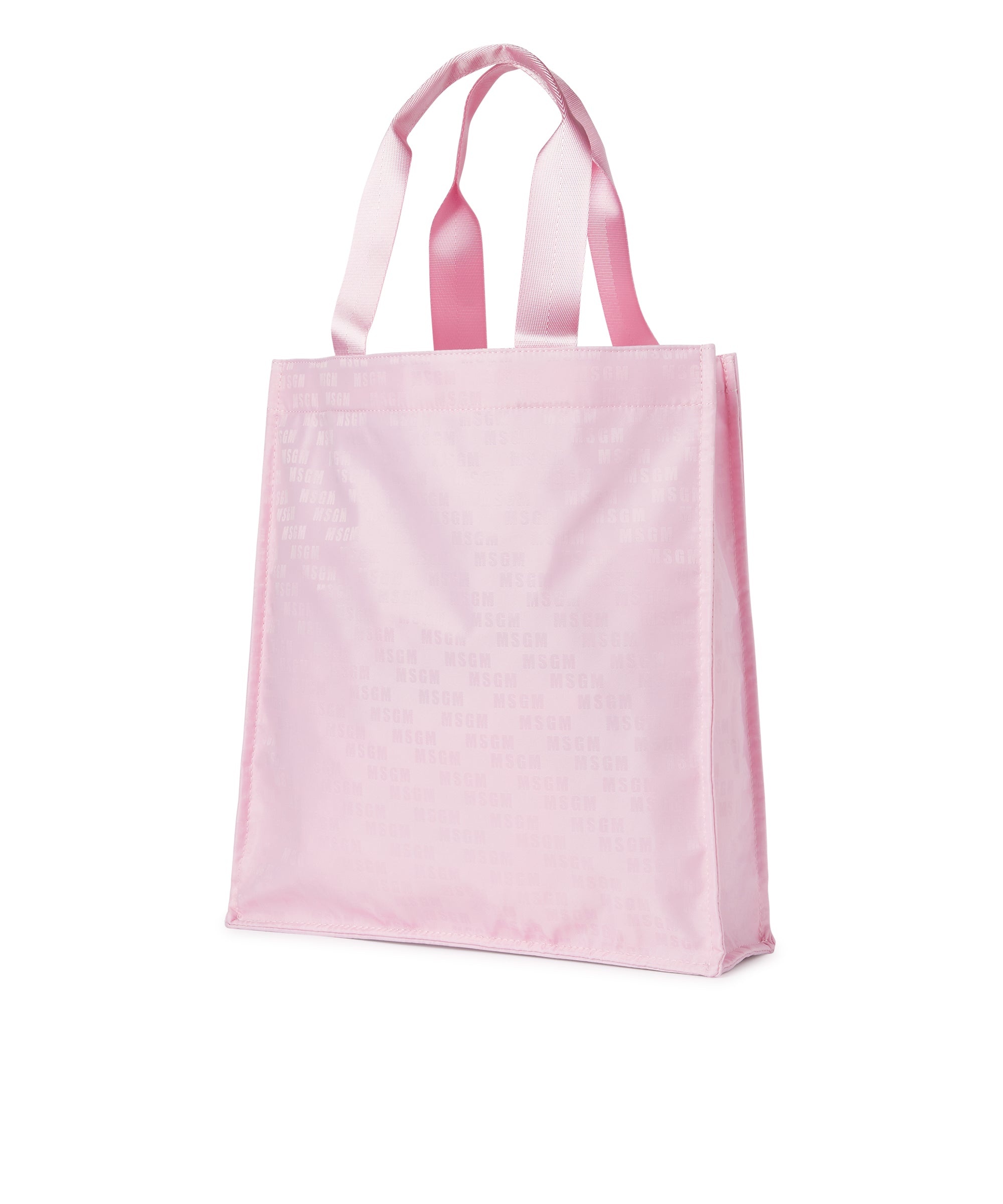 "Signature Iconic Nylon" shopping bag with all-over print - 3