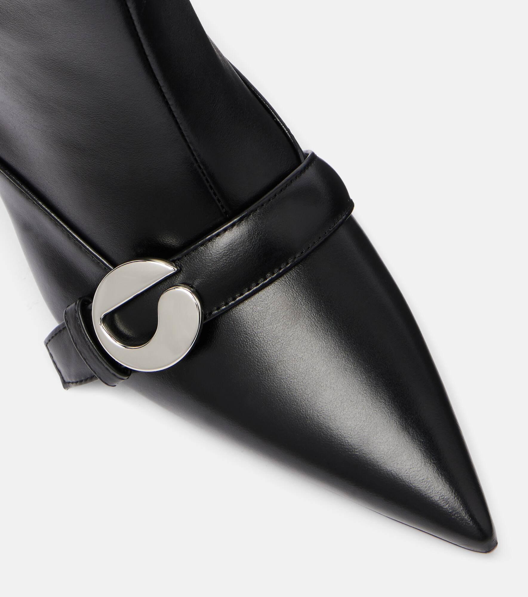 Logo leather ankle boots - 5