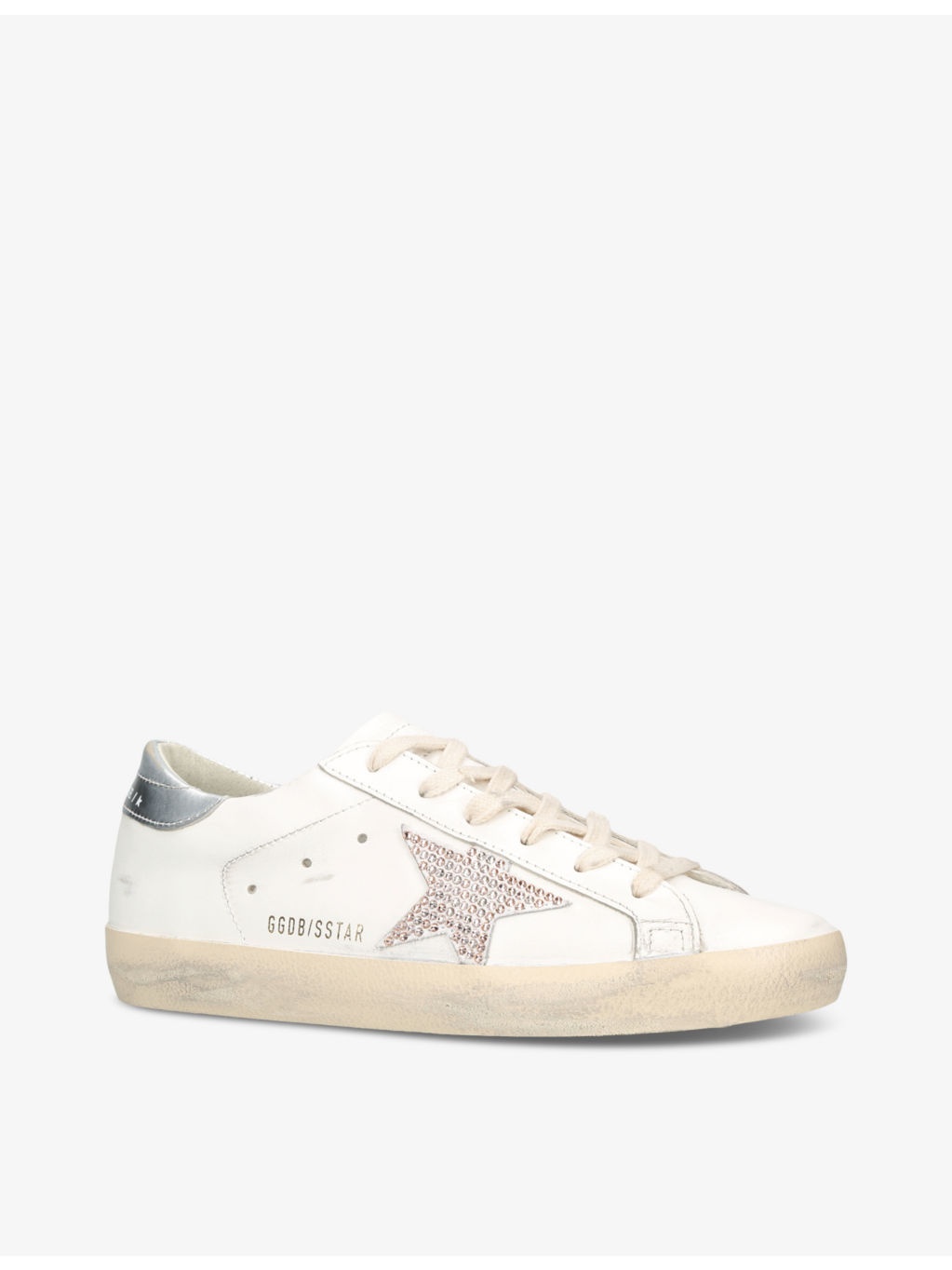 Hi Star 10622 glitter-embellished leather low-top trainers - 3