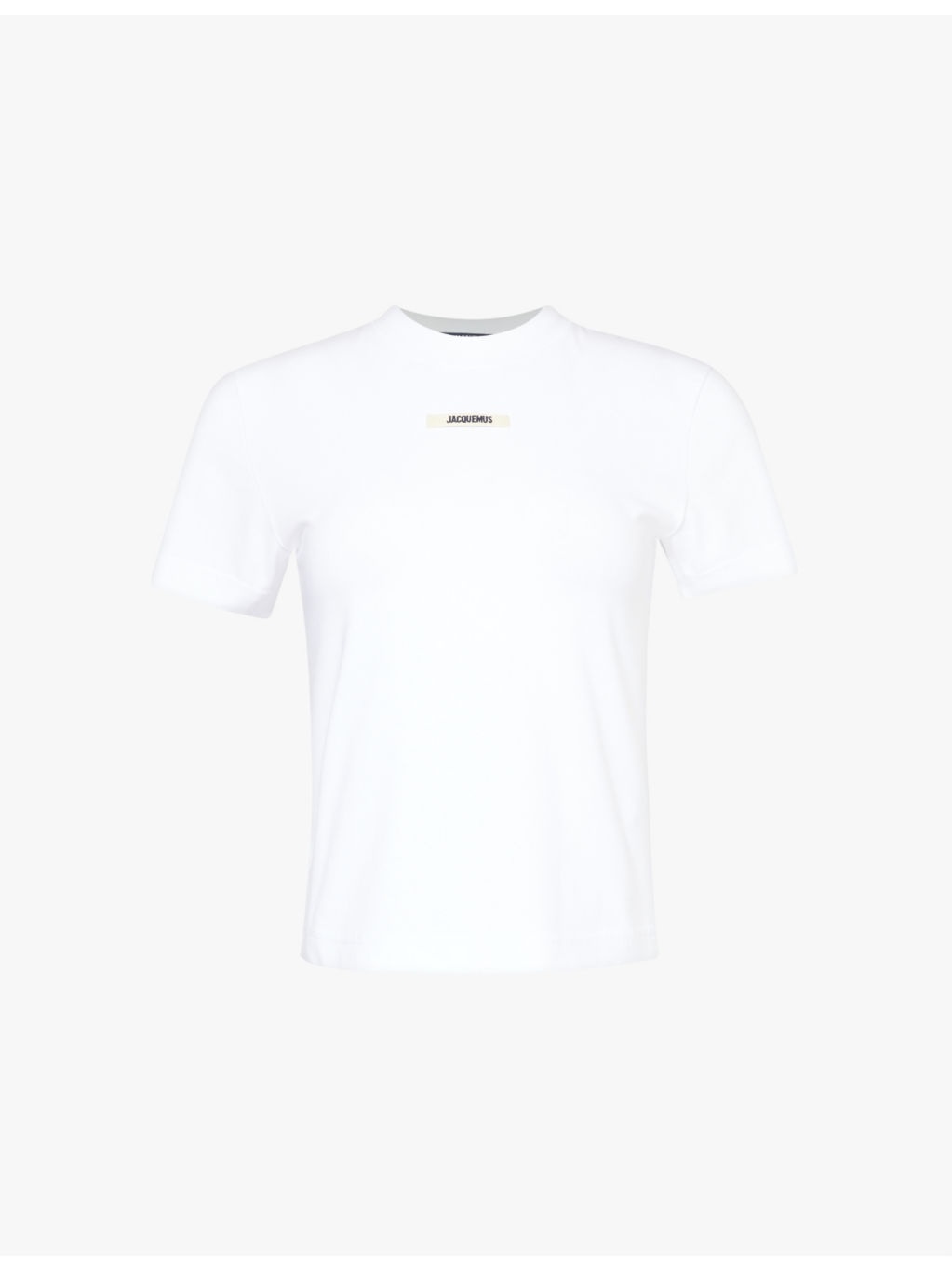 Brand-print short-sleeve stretch-cotton T-shirt - 1