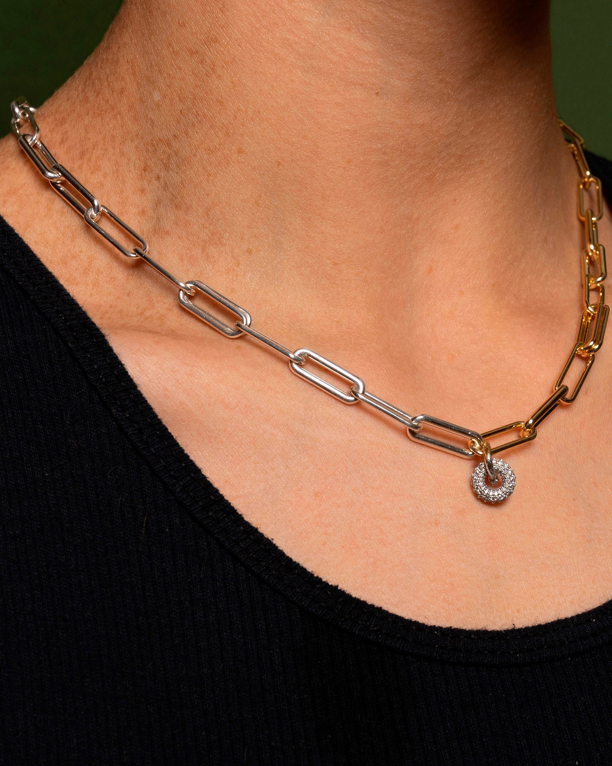 Mini Nebula18K Gold Diamond Pavé Pendant - 2