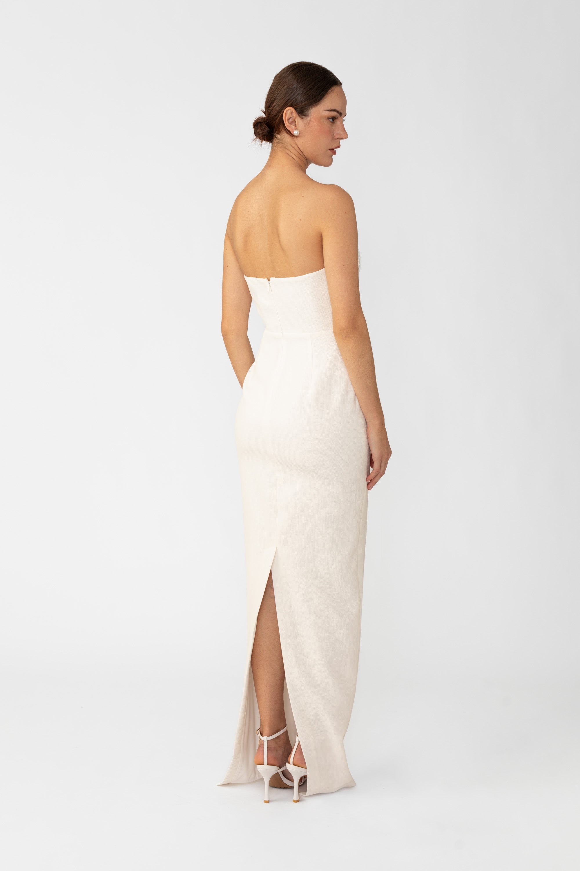 EVELYN STRAPLESS DRESS - 4