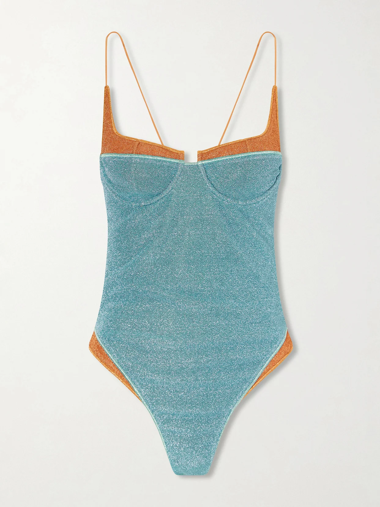 Lumiere Double Metallic Balconette Swimsuit - 1