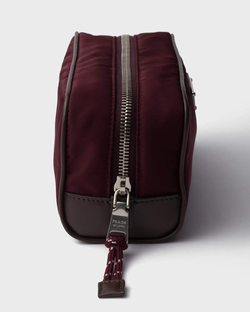 Prada Speedrock Re-Nylon and leather pouch 5