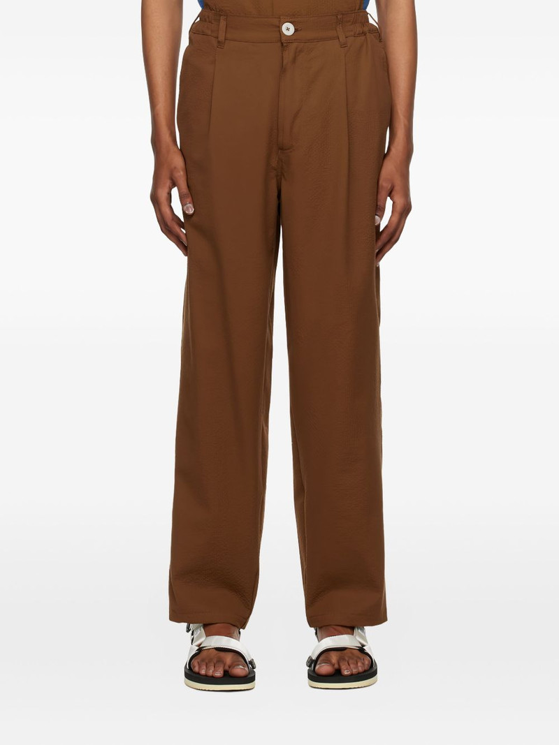 textured stretch-cotton trousers 1