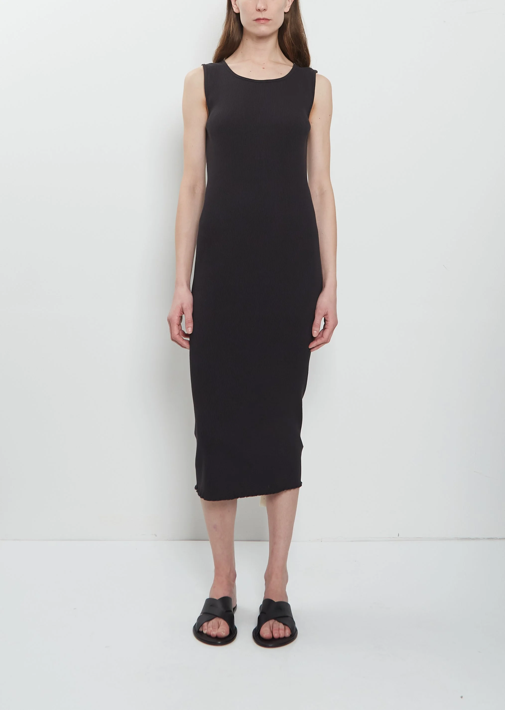 Ruffle Rib Pima Cotton Dress - 1