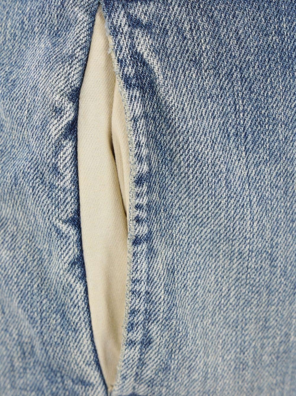 panelled straight-leg jeans - 3