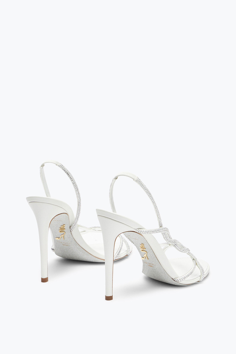 RENE CAOVILLA BRAID IVORY SANDAL 105 outlook