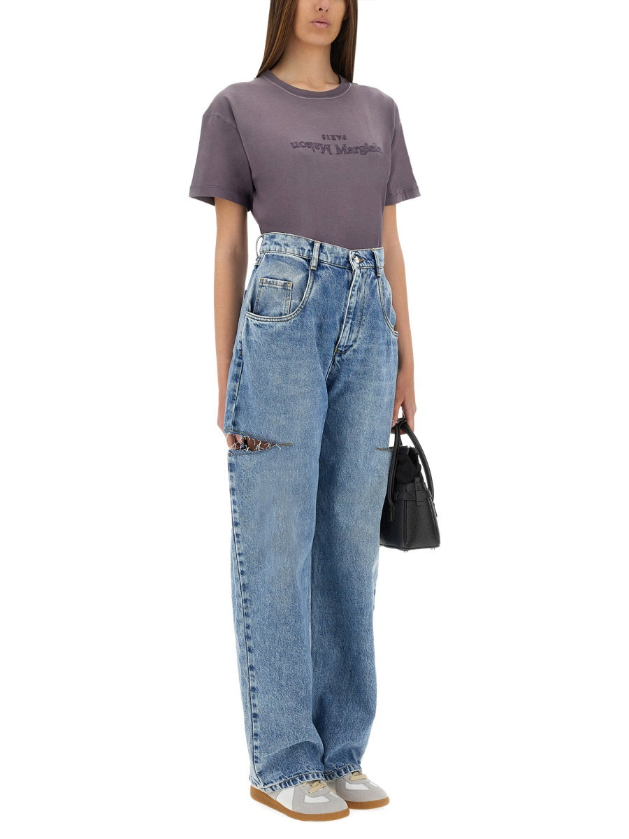 Maison Margiela Women Reverse Logo T-Shirt - 2