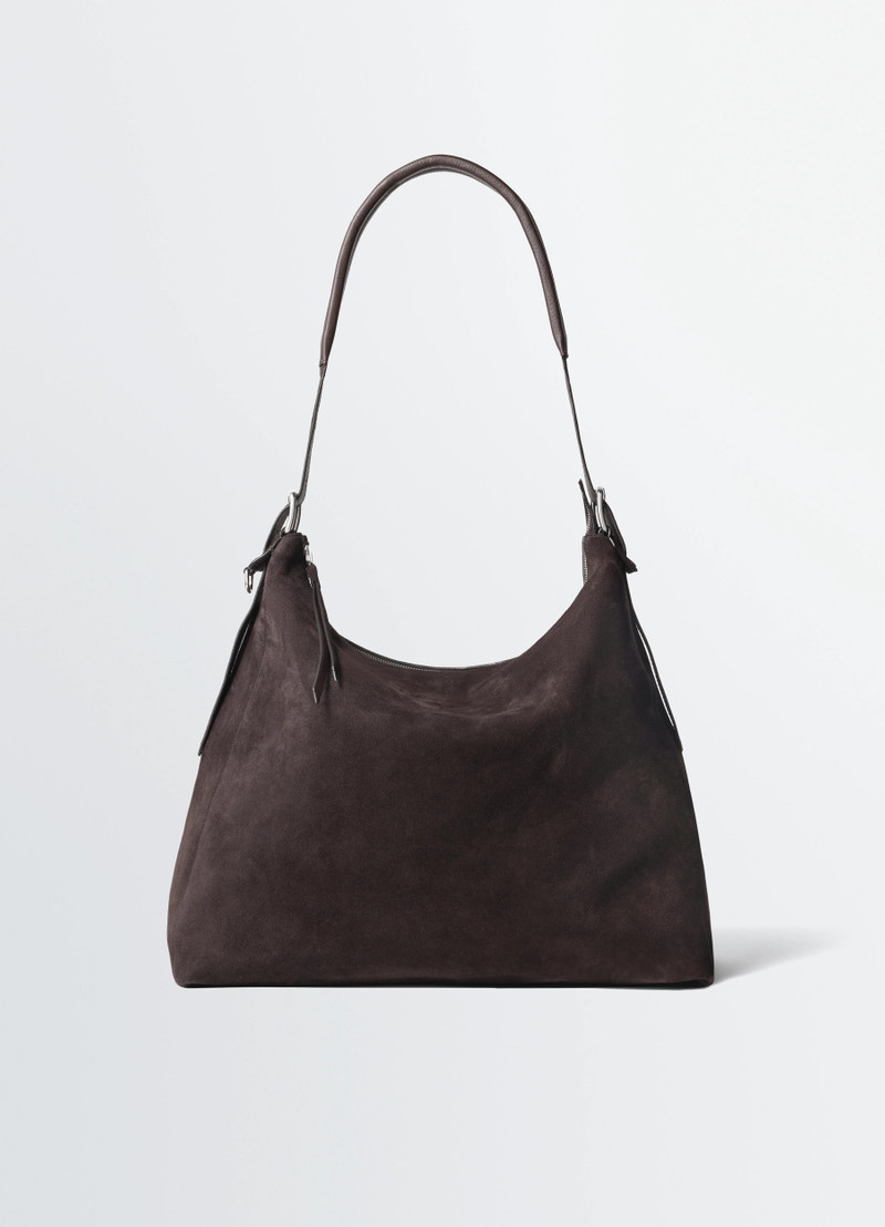 Lemaire BELTED HOBO BAG IN SUEDE LEATHER outlook