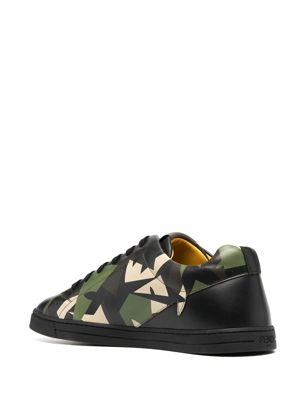 camouflage-print low-top sneakers - 3