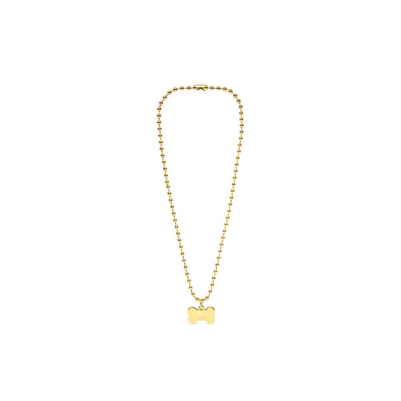BALENCIAGA Dog Necklace  in Gold outlook