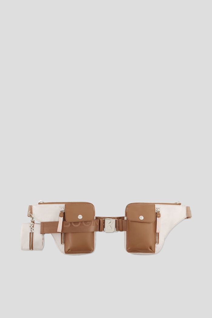 Hipback Multipocket belt bag in Camel/Sand - 1