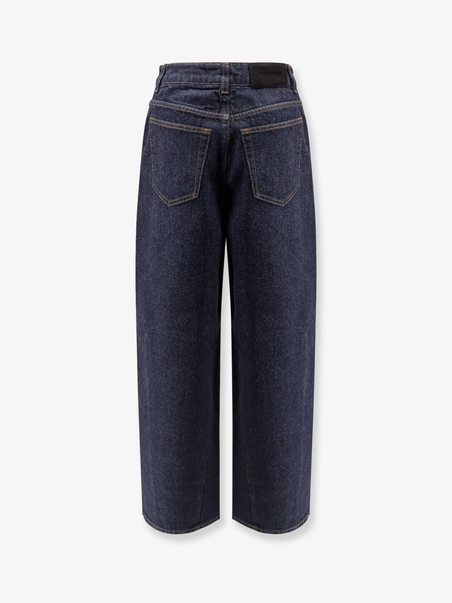 Twisted Dark Blue Denim Jeans - 4
