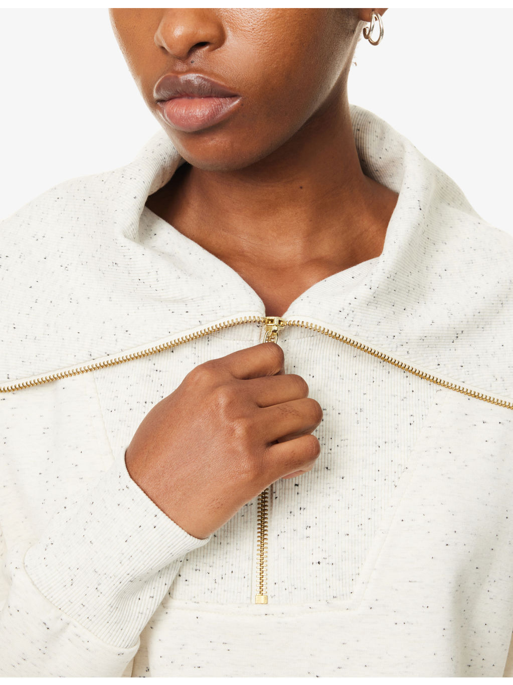 Catherine Half-Zip Jersey Sweatshirt - 4