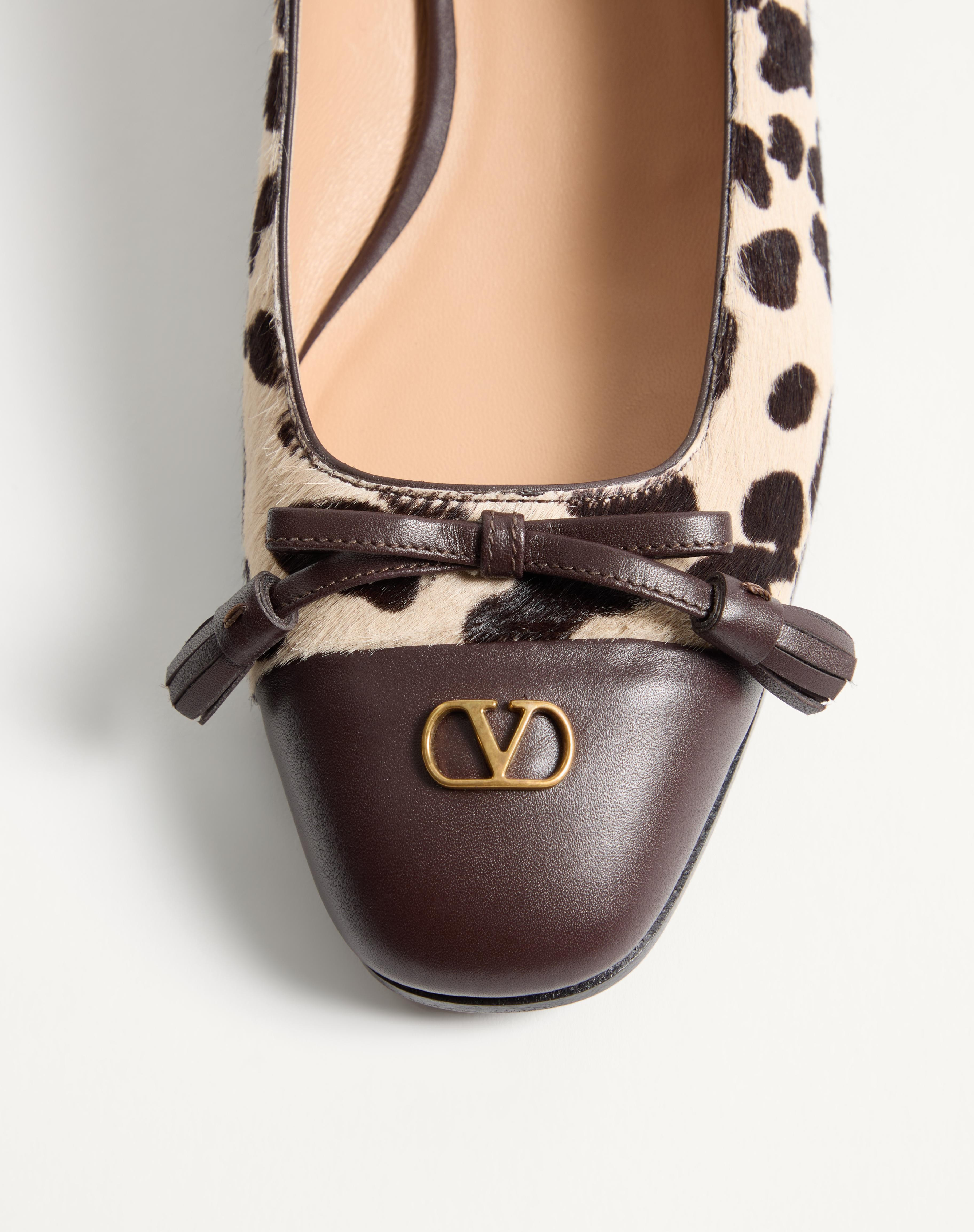 VALET DU ROI BALLERINA IN PONY-EFFECT CALFSKIN 25MM - 6