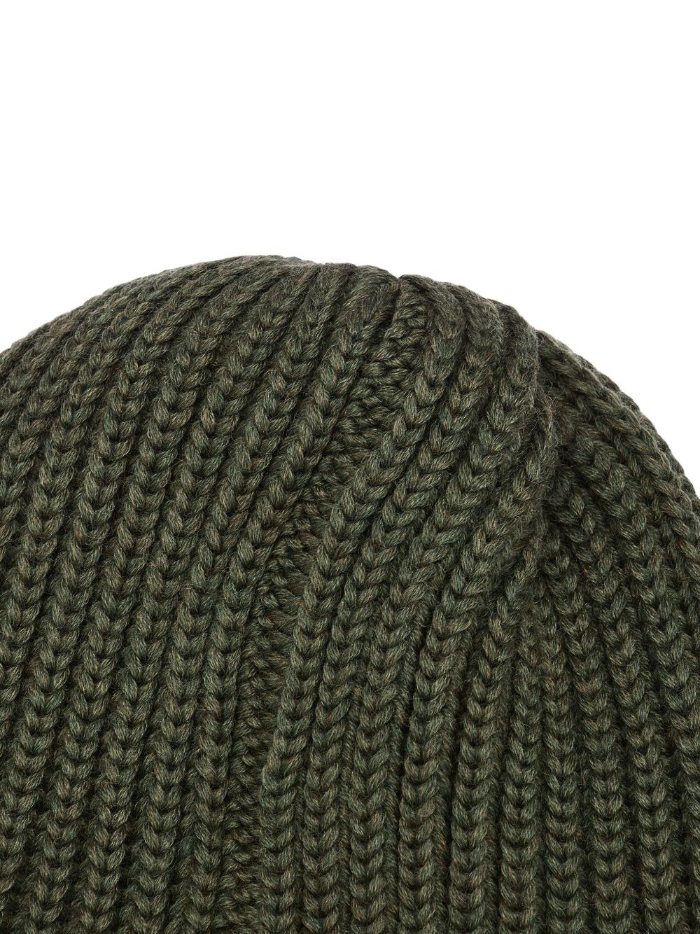 ribbed-knit butterfly-embroidered beanie - 4