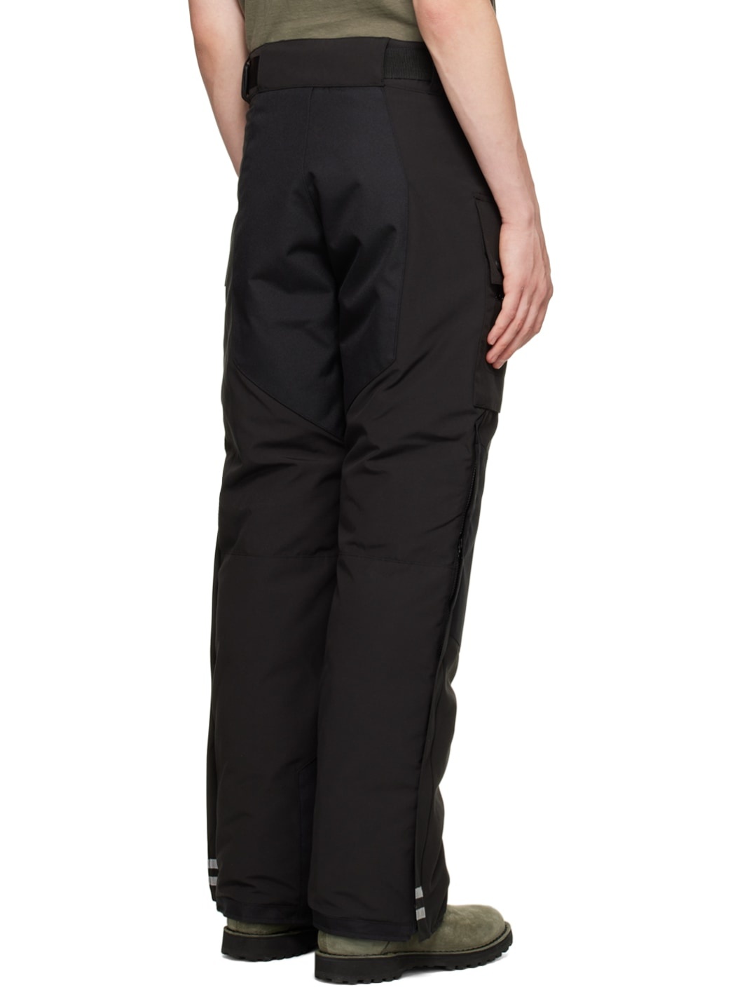 Black Tundra Down Cargo Pants - 3