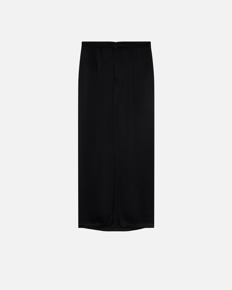LONG SATIN SKIRT WITH REAR SLIT 6