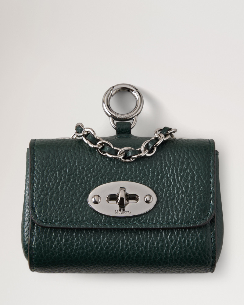 Lily Dog Treat Bag Mulberry Green Small Classic Grain 1