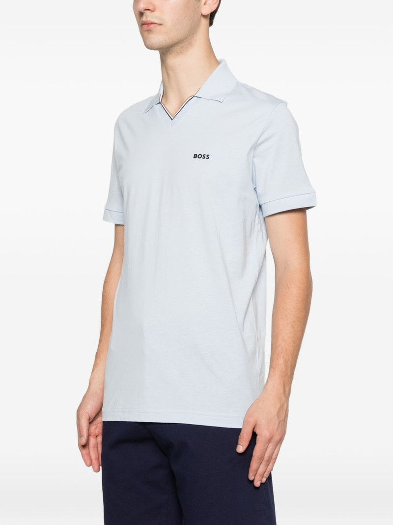 logo-print V-neck T-shirt 3