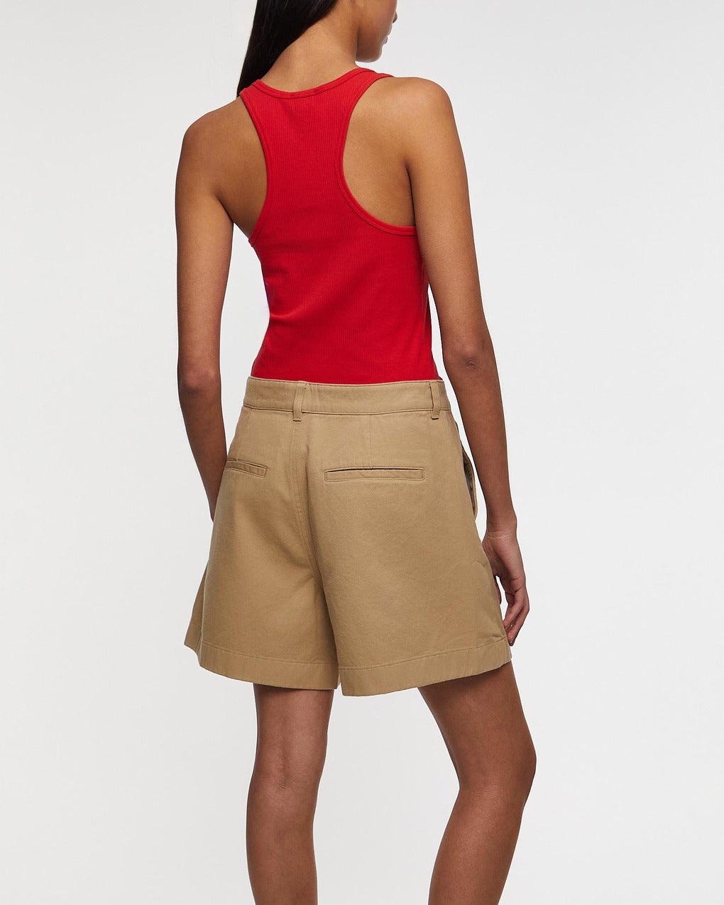 Shorts Baggy Cotton Beige - 4