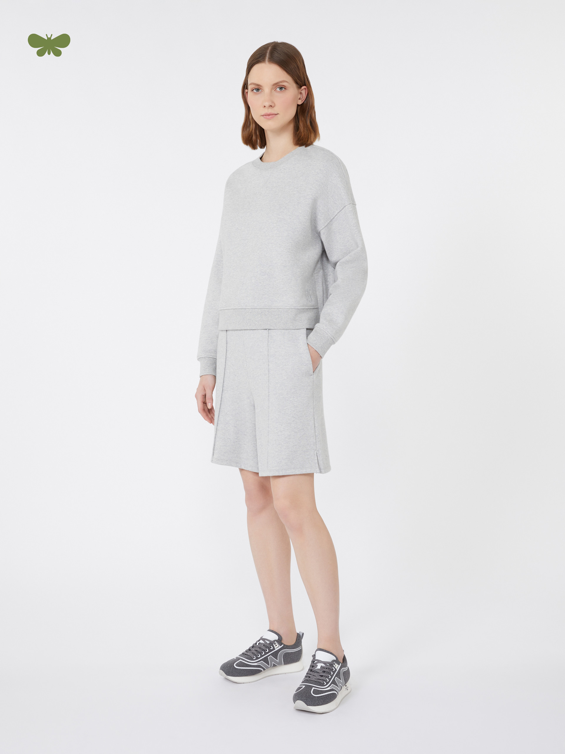 MAESTA Cotton fleece shorts - 2