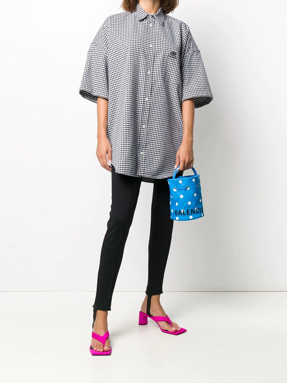 short sleeve cocoon shirt - 2