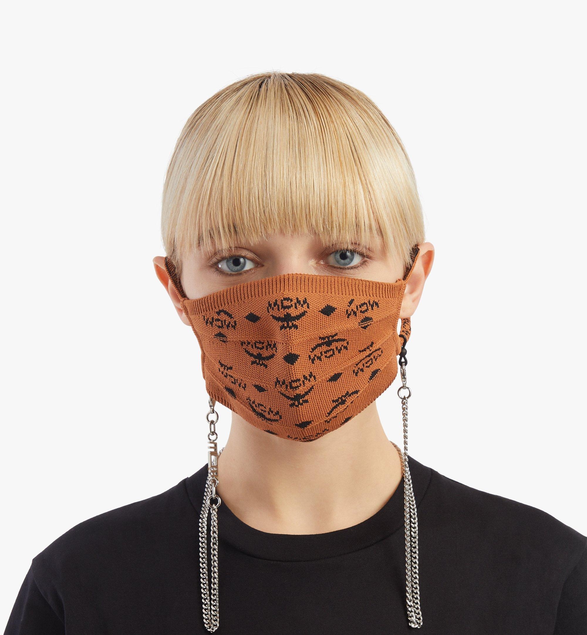 Monogram Knit Face Accessory with Chain - 2