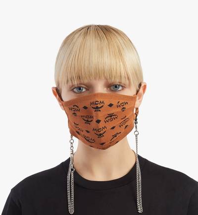 MCM Monogram Knit Face Accessory with Chain outlook