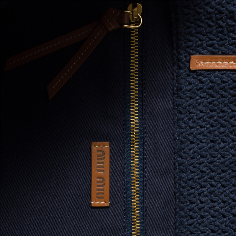Raffia-effect woven tote bag 4