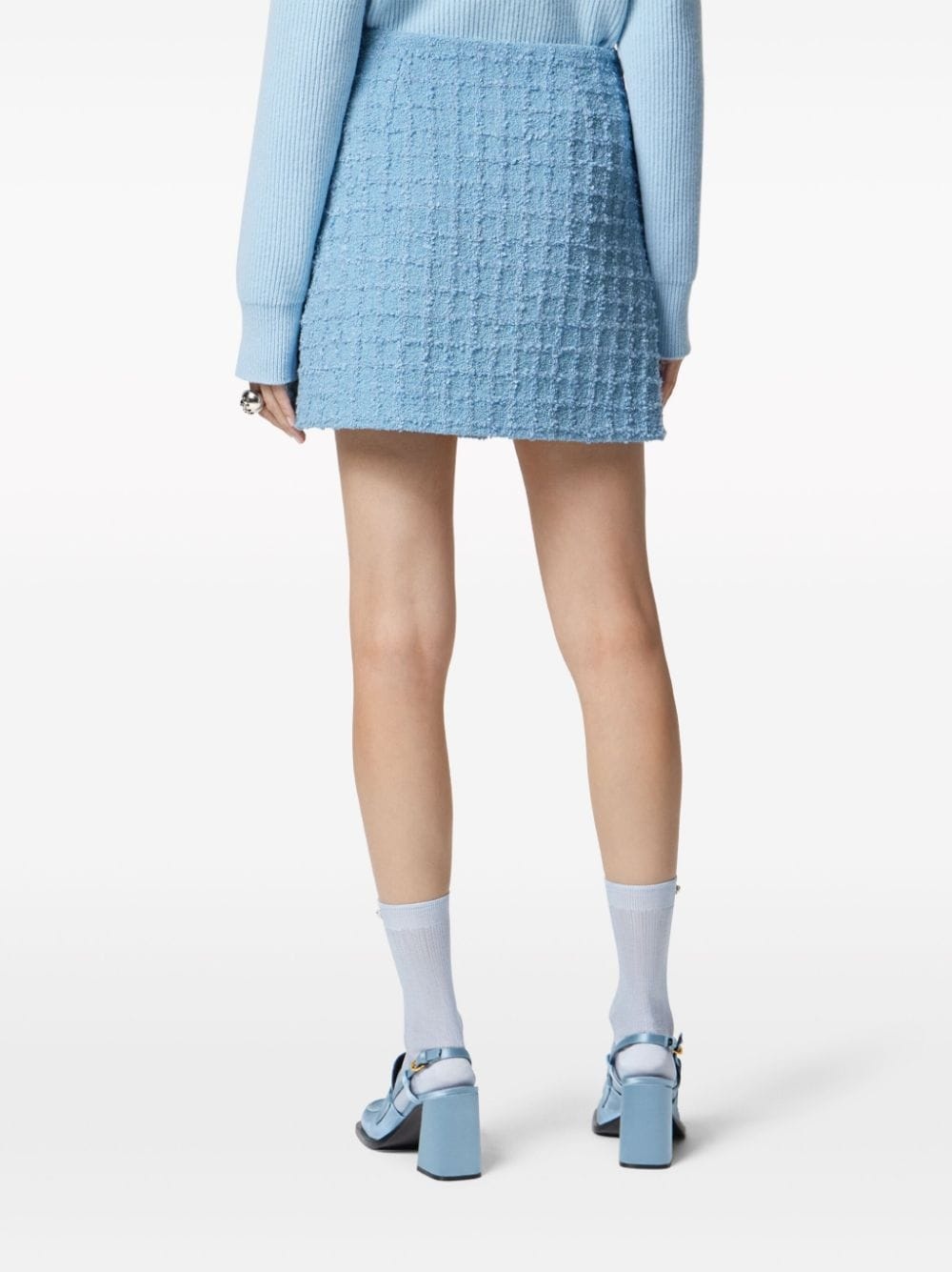 tweed high-waist skirt - 4