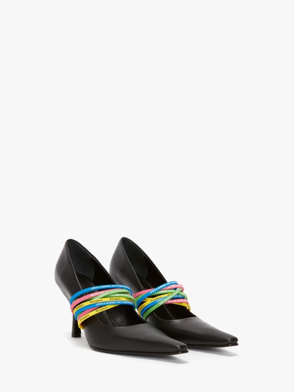 【極美品】JW ANDERSON レザーミュール　38サイズ★ミント JW Anderson タッセル レザーミュール | ブラック | FARFETCH JP