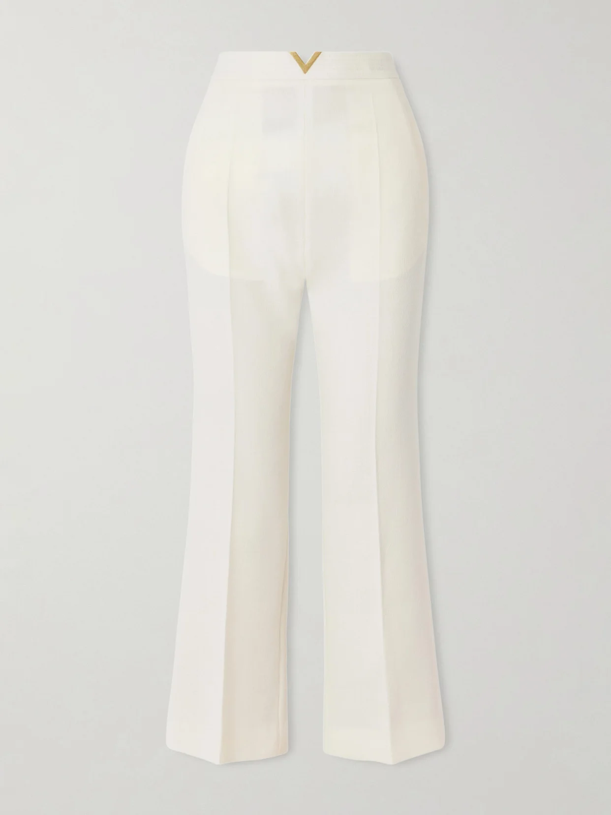 Embellished Wool Straight-leg Pants - 1