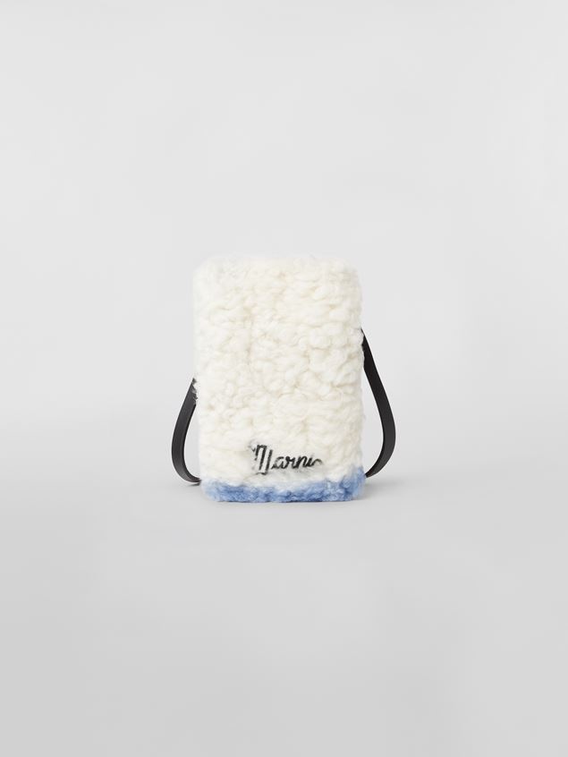 SHEARLING IPHONE CASE WITH SPRAYED DETAILING - 1