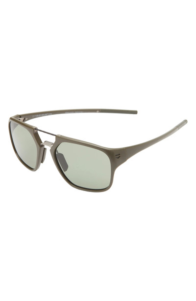 TAG Heuer Line 56mm Square Sport Sunglasses in Matte Dark Green /Green Polar outlook