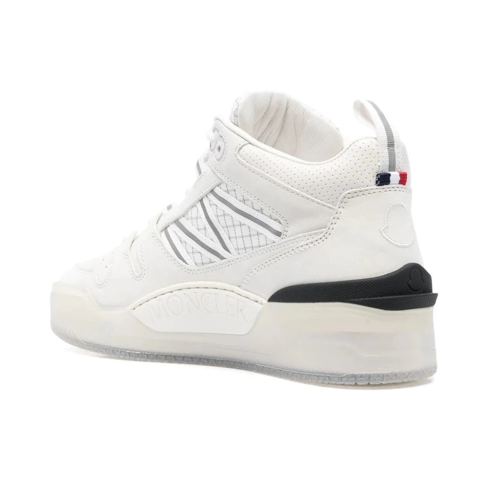 【MONCLER】 PIVOT MID SNEAKERS ホワイト Moncler Men's Pivot Mid Top Sneakers in White Moncler